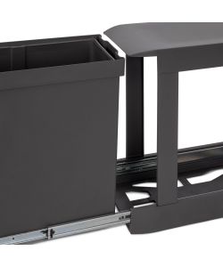 Emuca Pattumiere per raccolta differenziata per cucina, 3 x 10L