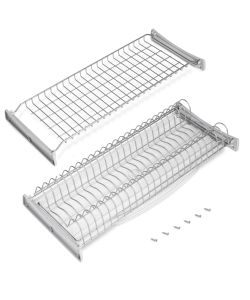 Emuca Scolapiatti Suprastar per modulo, 700, Verniciato alluminio, Acciaio 1 UN