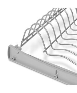 Emuca Scolapiatti Suprastar per modulo, 700, Verniciato alluminio, Acciaio 1 UN