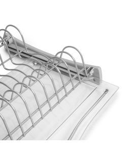 Emuca Scolapiatti Suprastar per modulo, 700, Verniciato alluminio, Acciaio 1 UN