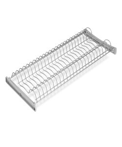 Emuca Scolapiatti Suprastar per modulo, 700, Verniciato alluminio, Acciaio 1 UN