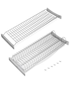 Emuca Scolapiatti Suprastar per modulo, 800, Verniciato alluminio, Acciaio 1 UN