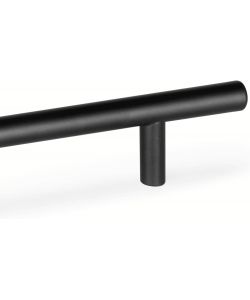 Lotto 10 maniglie per mobili nere L188mm interasse 128mm acciaio