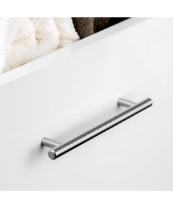 Lotto 10 Maniglie per Mobili Nichel Satinato L136mm Interasse 96mm
