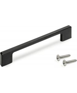 Set 5 maniglie per mobili Montreal 192mm, nero verniciato, zamak
