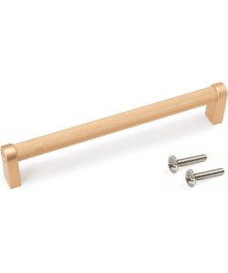 Set 5 maniglie per mobili alluminio verniciato oro L173mm
