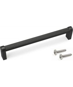 Set 5 maniglie per mobili alluminio nero L173mm interasse 160mm