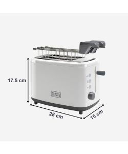 Black+Decker Tostapane - Nero - 820W