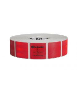 Value, Nastro Segnaletico Di Sicurezza Per Superfici Telonate - 50 M - Rosso