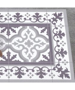 STOR PLANET Tappeto vinilico grigio 80x140 cm antiscivolo moderno