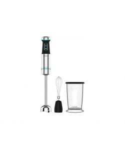 Cecotec Frullatore Immersione 1200W Inox Black con Accessori Anti-Schizzi