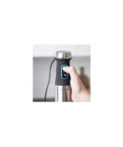 Cecotec Frullatore Immersione 1200W Inox Black con Accessori Anti-Schizzi