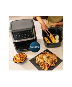 Cecotec Friggitrice ad Aria 1800W 8 Litri Inox Nero Design Compatto