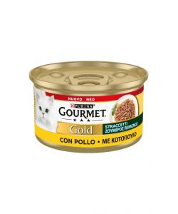 Gourmet Gold Straccetti Pollo Umido Gatti 85 g - Alimento Senza Coloranti