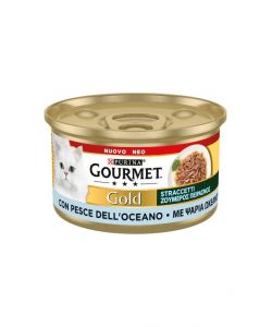 Purina Straccetti con Pesce dell'Oceano 85 g - Alimento umido per gatti