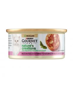 Purina Gourmet Cibo Umido Gatti Tonnetto e Pesce Bianco 70g