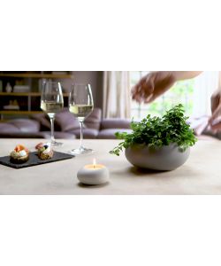 Tescoma Supporto Tealight Ceramica Smaltata Bianca - 2 pezzi