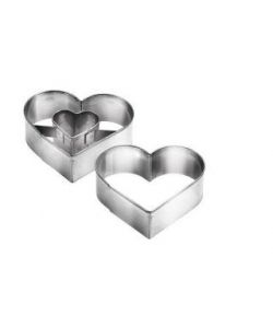 Tescoma Stampi Biscotti Cuore - Metallo - 5x4.5 cm