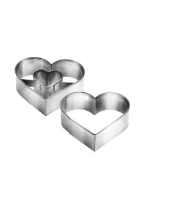 Tescoma Stampi Biscotti Cuore - Metallo - 5x4.5 cm