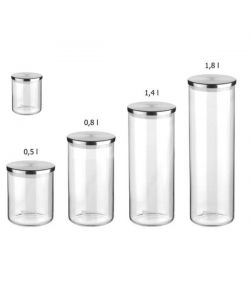 Tescoma Barattolo in Vetro Borosilicato Trasparente 10x10,7 cm - 0,5L