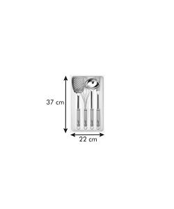 Tescoma Portautensili Cucina Plastica Bianco 37x22 cm Organizzatore Cassetto