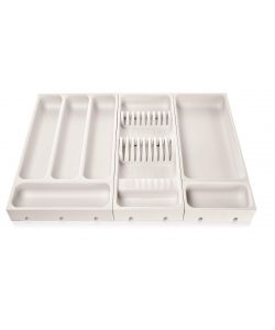 Tescoma Portautensili Cucina Plastica Bianco 37x22 cm Organizzatore Cassetto