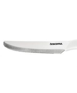 Set 6 coltelli da tavola 12 cm bianco