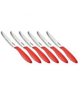 Set 6 coltelli da tavola 12 cm marrone