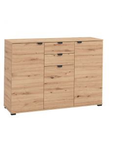 Cosma Duero Mobile Soggiorno Rovere Chiaro 135x40x95 cm Ante Scorrevoli