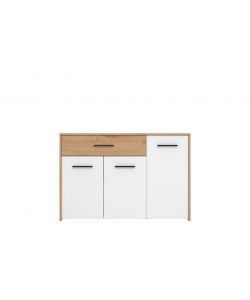 Madia Tripla Anta in Rovere e Bianco - Stile Minimal e Pratica