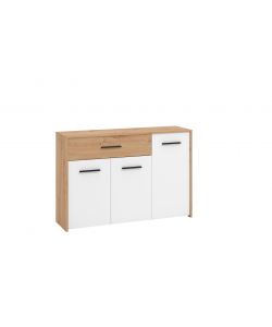 Madia Tripla Anta in Rovere e Bianco - Stile Minimal e Pratica