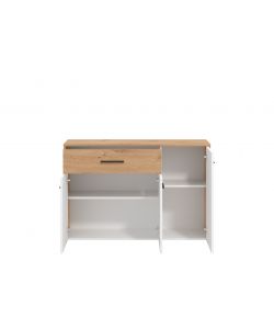 Madia Tripla Anta in Rovere e Bianco - Stile Minimal e Pratica