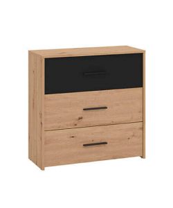 Cosma Cassettiera 3 Cassetti Rovere Chiaro 80.6x33.2x80.5 cm