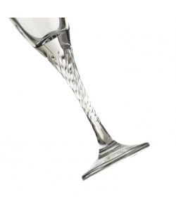 Pasabahce Flute Twist - Set 6 Bicchieri Vetro Trasparente 150ml