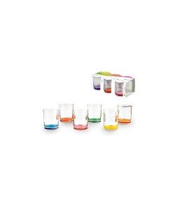 Set 6 Bicchieri Vetro Colorati - Assortiti - 280ml