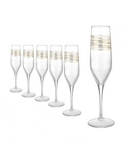Set 6 flute Golden Stripe