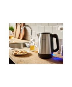 Philips Bollitore Elettrico Inox 1.7L 2200W Nero con Coperchio a Molla