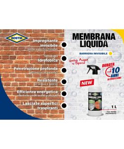 Bostik Membrana Liquida Superfici Porose - Barriera Invisibile 1L