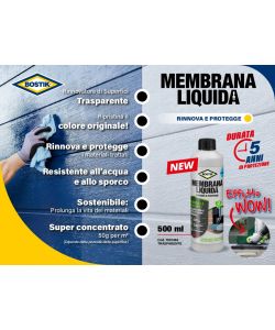 Bostik Membrana Liquida Rinnova e Protegge da Agenti Atmosferici 500ml