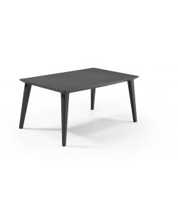 LIMA TABLE 160 - 157x98x74h - Smooth Finish - Grafite Keter