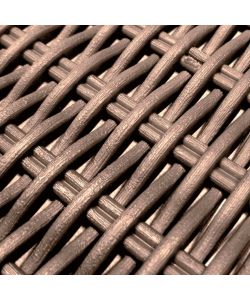 Keter Tavolino da Giardino California - Effetto Rattan Cappuccino - 68x68x35 cm