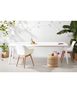 Keter Tavolo da Giardino Lima - Bianco - 157-235 x 98 x 74 cm