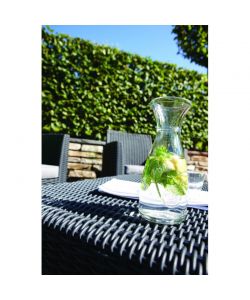 Keter Set da Esterno Mia - Grafite - Rattan Arrotondato