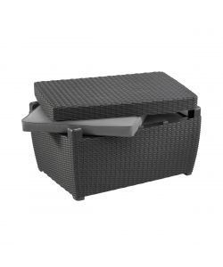 Keter Set da Esterno Mia - Grafite - Rattan Arrotondato