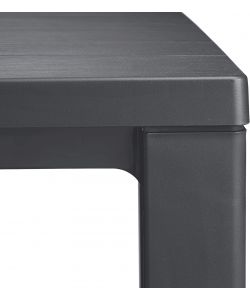 Keter Tavolo da Esterno Julie Resina Grafite 147x90 cm per 6 Persone