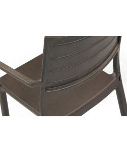 Keter Sedia da Giardino Metaline- Grafite - 60x53x81 cm