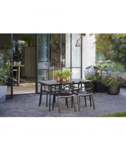 Keter Tavolo da Giardino Vintage - Grafite - 146x87 cm
