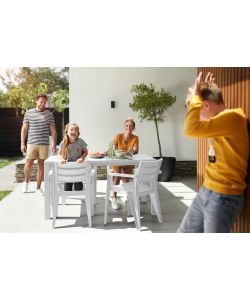 Tavolo da esterno Julie - 147x90x75h - Woodlook - Bianco Keter
