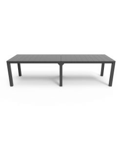JULIE DOUBLE TABLE - 294x90x75h oppure 147x180x75h - Woodlook - Grafite Keter