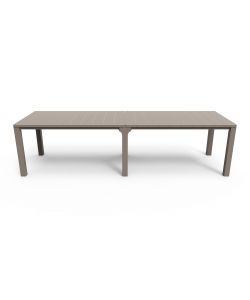 JULIE DOUBLE TABLE - 294x90x75h oppure 147x180x75h - Woodlook - Cappuccino Keter